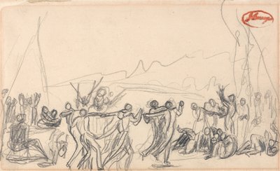 Bacchanalian Scene (Possibly Antediluvian) by George Romney